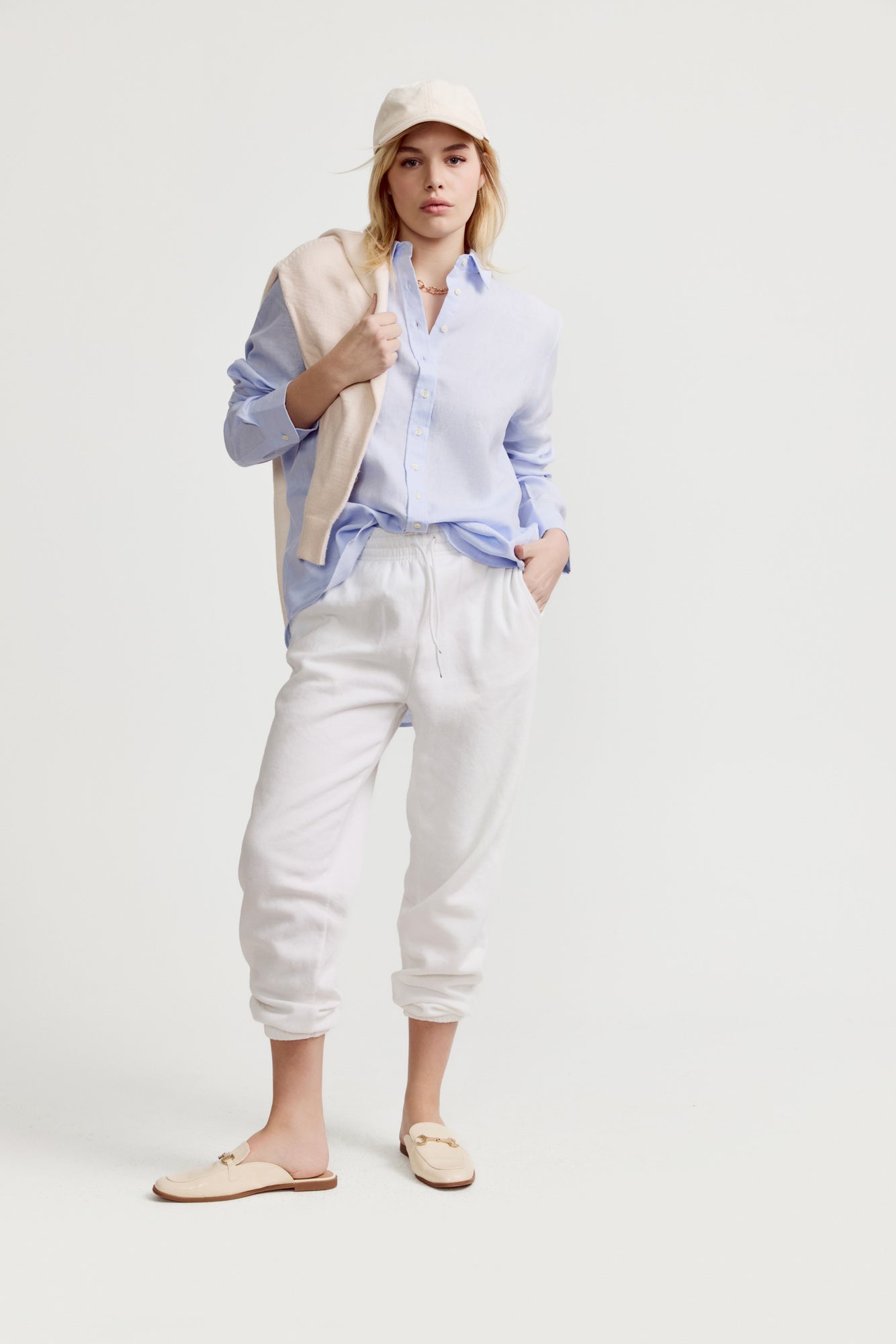 The Washed Linen Shirt Light Blue / XL The Washed Linen Shirt Light Blue / XL