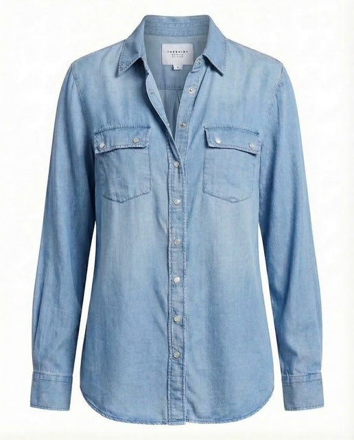 The Denim Shirt Pearl Snaps / M The Denim Shirt Pearl Snaps / M