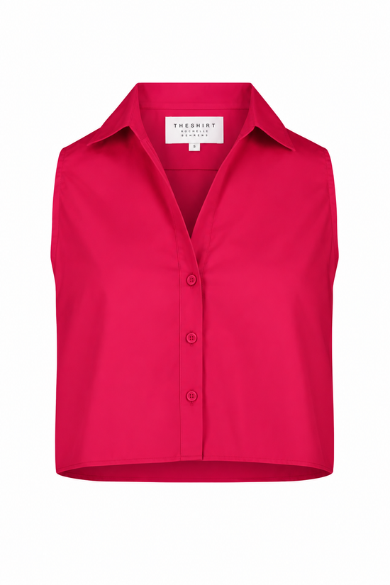 The Boxy Cropped Sleeveless Shirt
