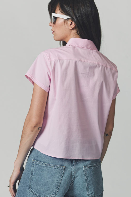 The Boxy Short Sleeve Cropped Shirt