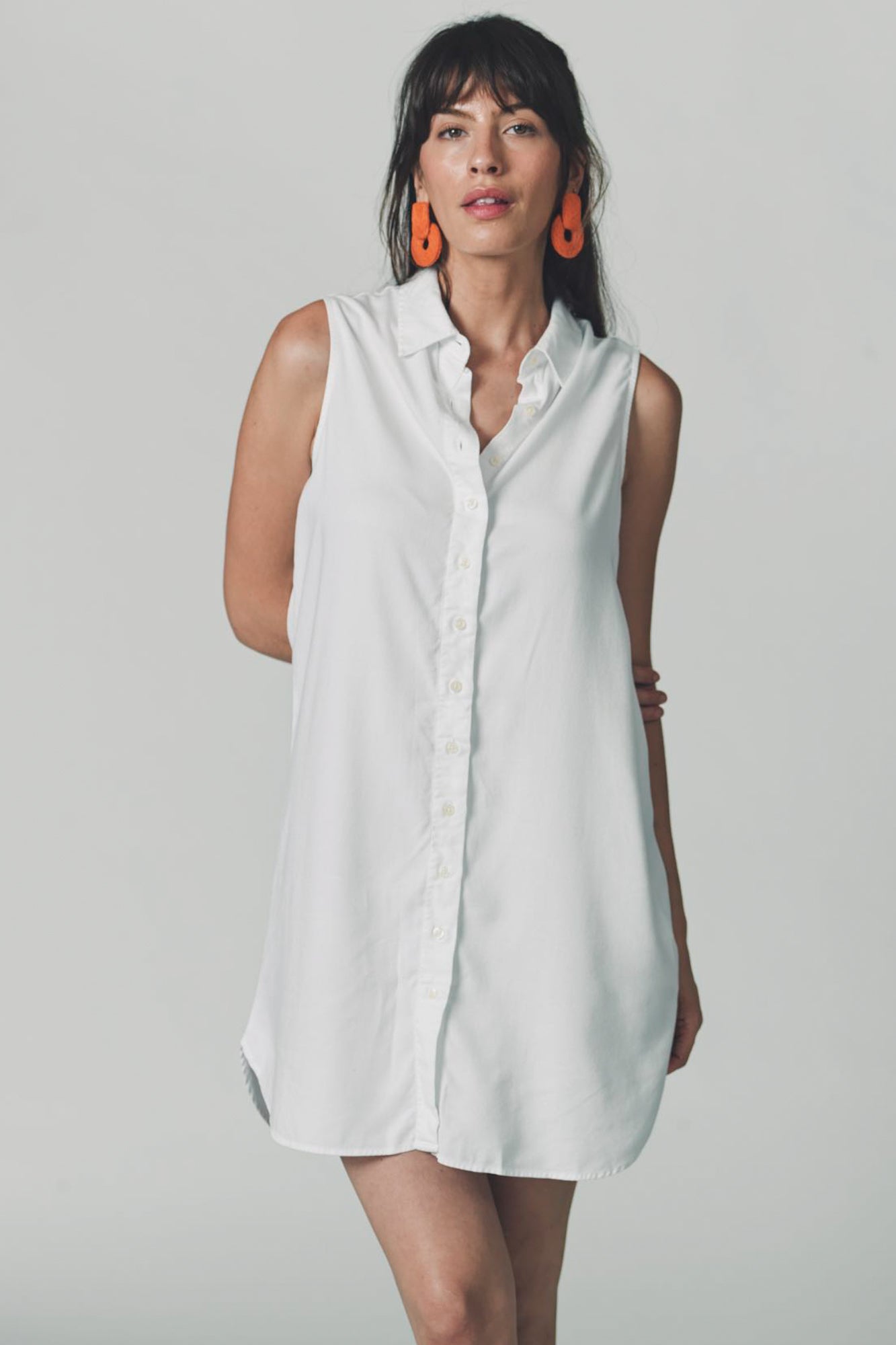 The Sleeveless Shirt Dress