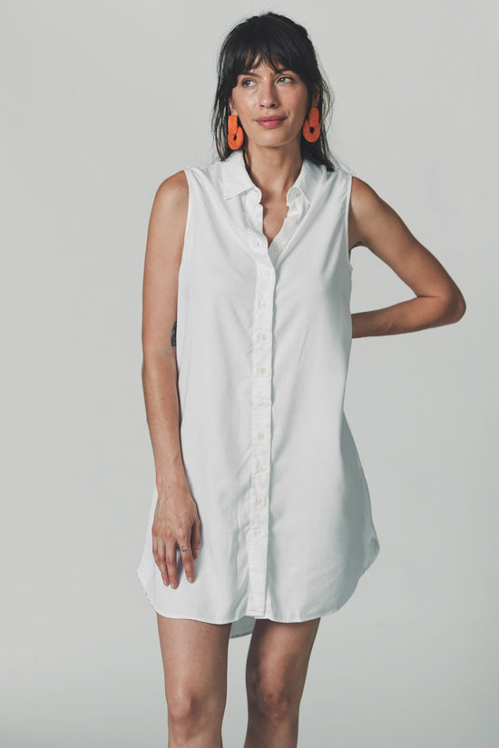The Sleeveless Shirt Dress