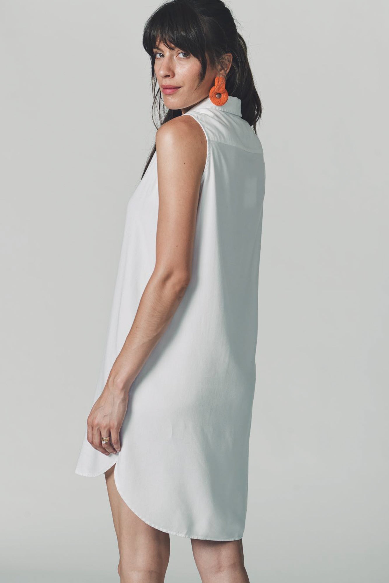 The Sleeveless Shirt Dress