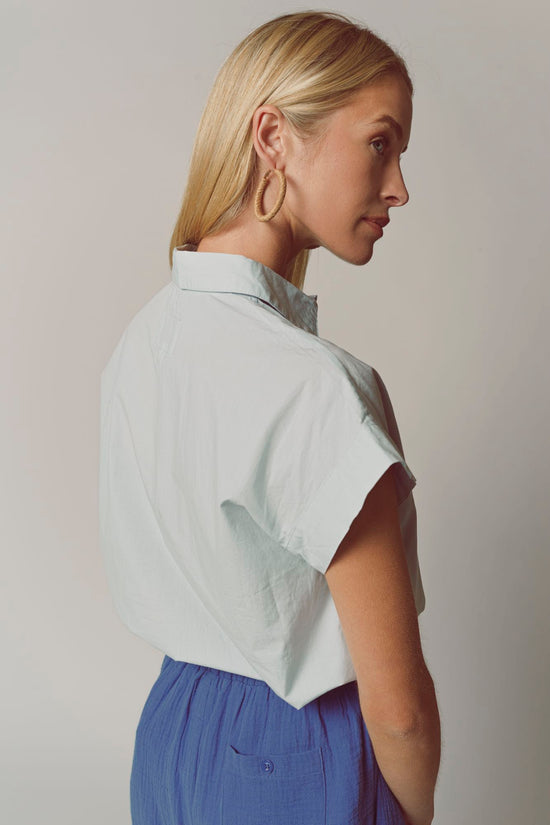 The Short Sleeve Boyfriend Shirt in Cotton