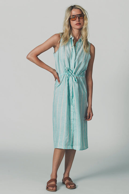 The Sleeveless Drawstring Dress