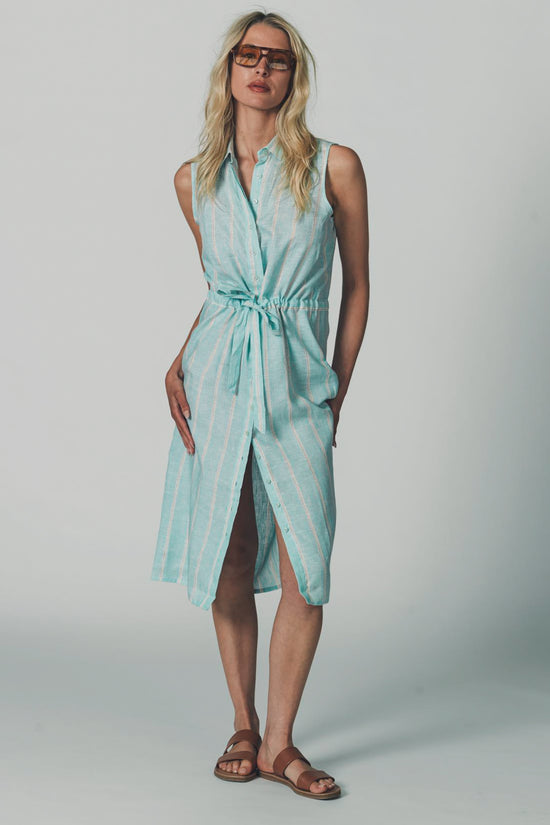 The Sleeveless Drawstring Dress