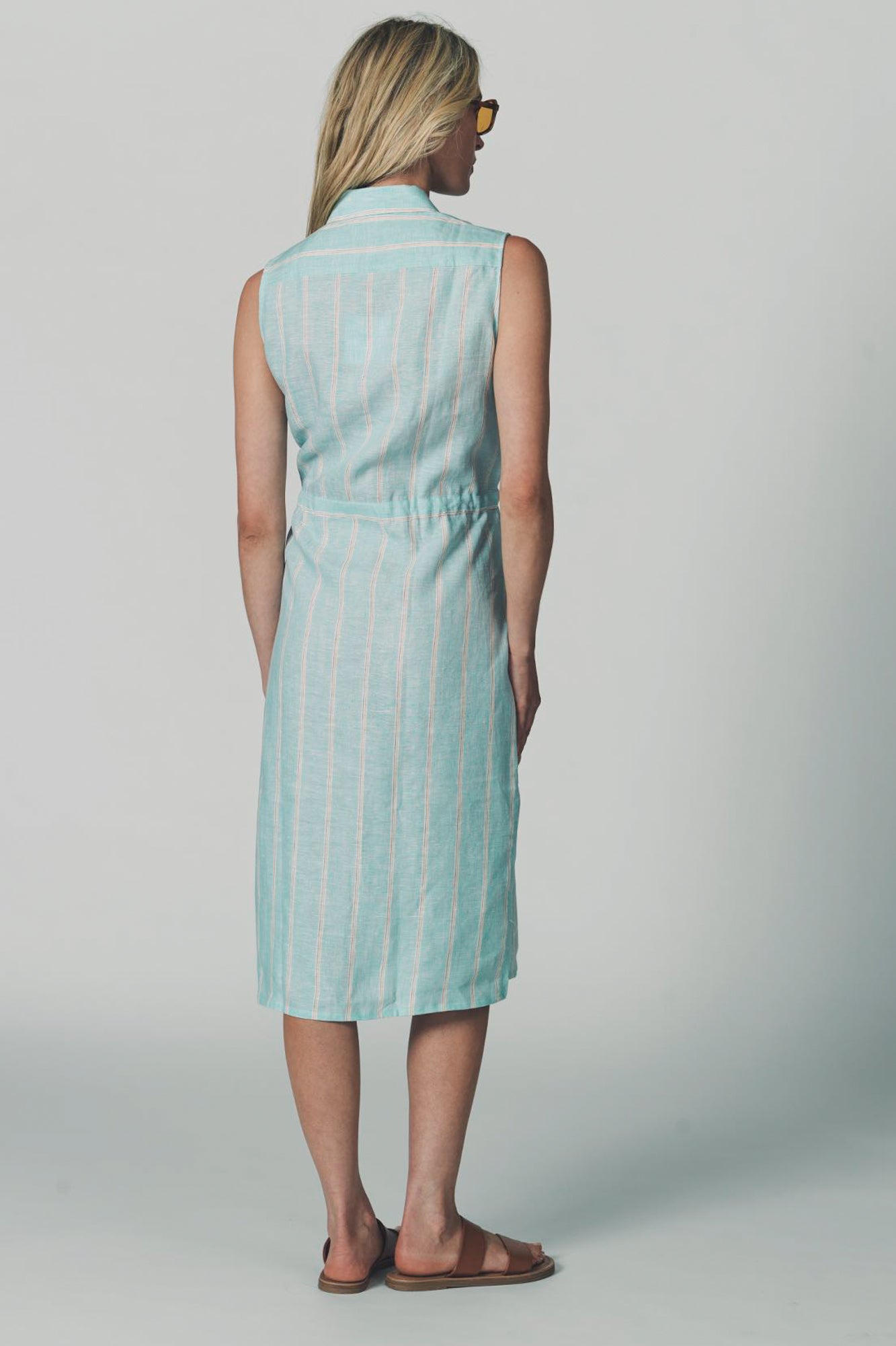 The Sleeveless Drawstring Dress