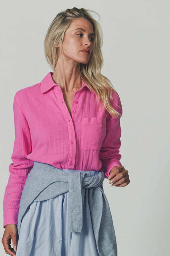 The Super Relaxed Boyfriend Shirt in Gauze