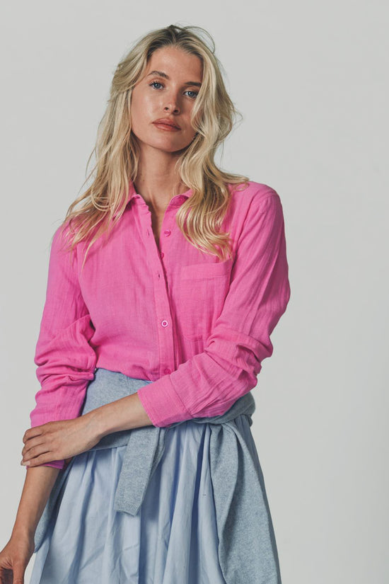 The Super Relaxed Boyfriend Shirt in Gauze