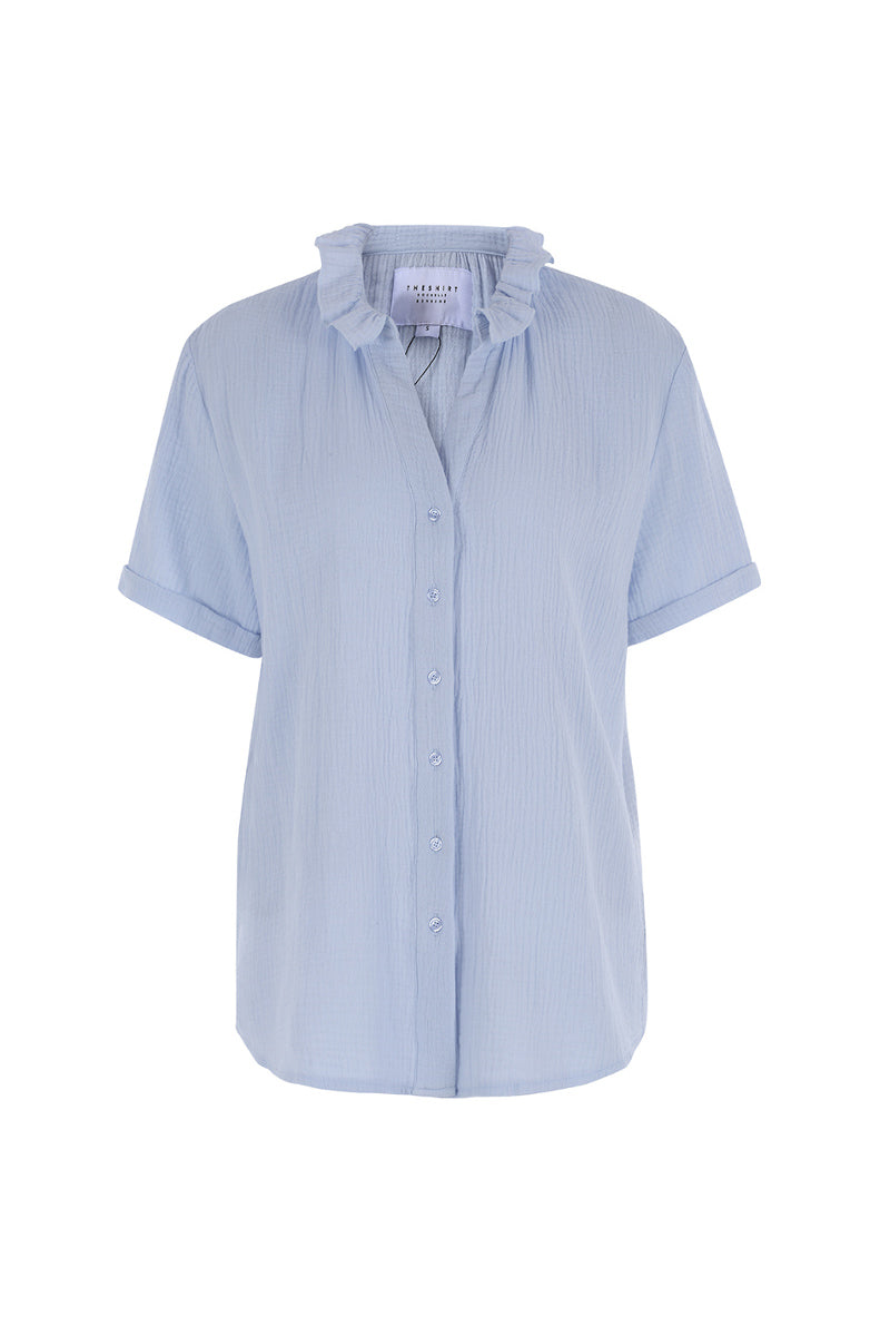 The Short Sleeve Shirt with Loose Back