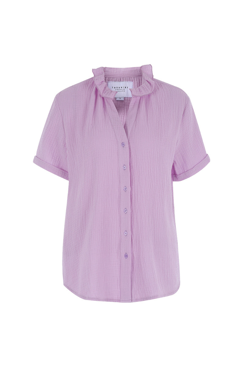 The Short Sleeve Shirt with Loose Back