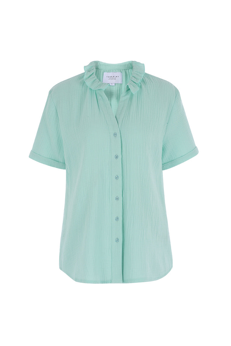 The Short Sleeve Shirt with Loose Back