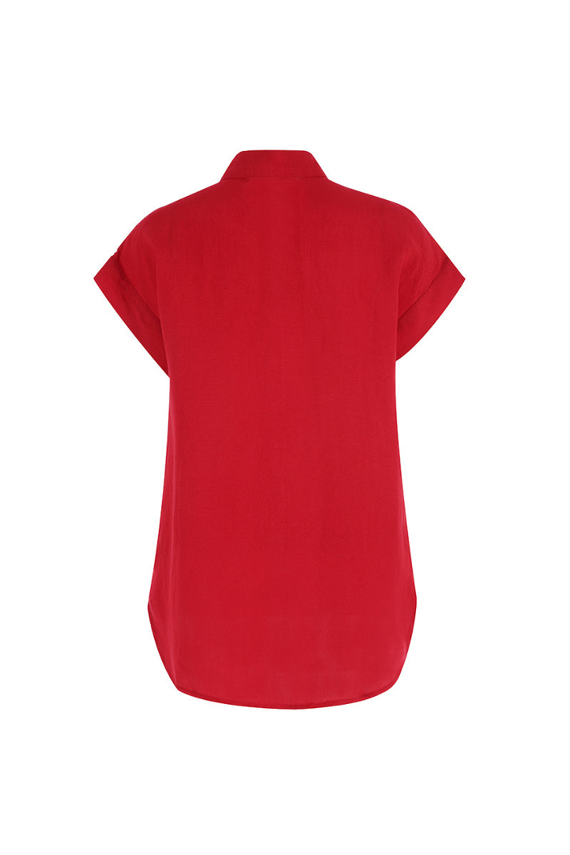 The Short Sleeve Boyfriend Shirt in Cotton