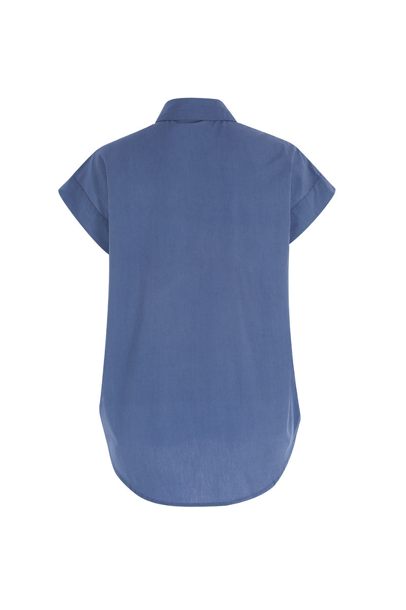 The Short Sleeve Boyfriend Shirt in Cotton