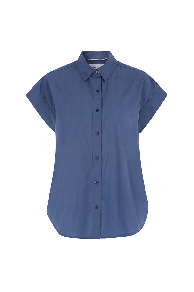 The Short Sleeve Boyfriend Shirt in Cotton