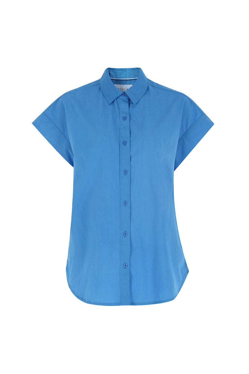 The Short Sleeve Boyfriend Shirt in Cotton