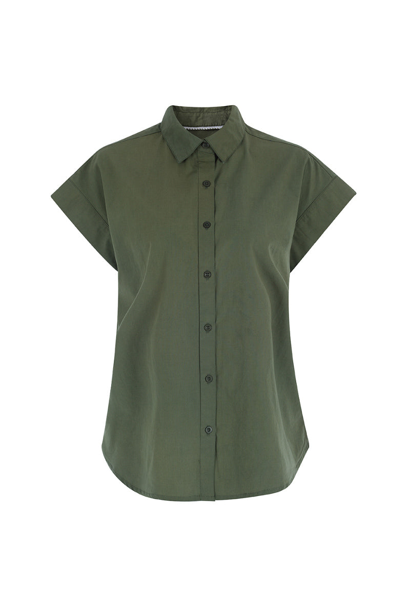 The Short Sleeve Boyfriend Shirt in Cotton