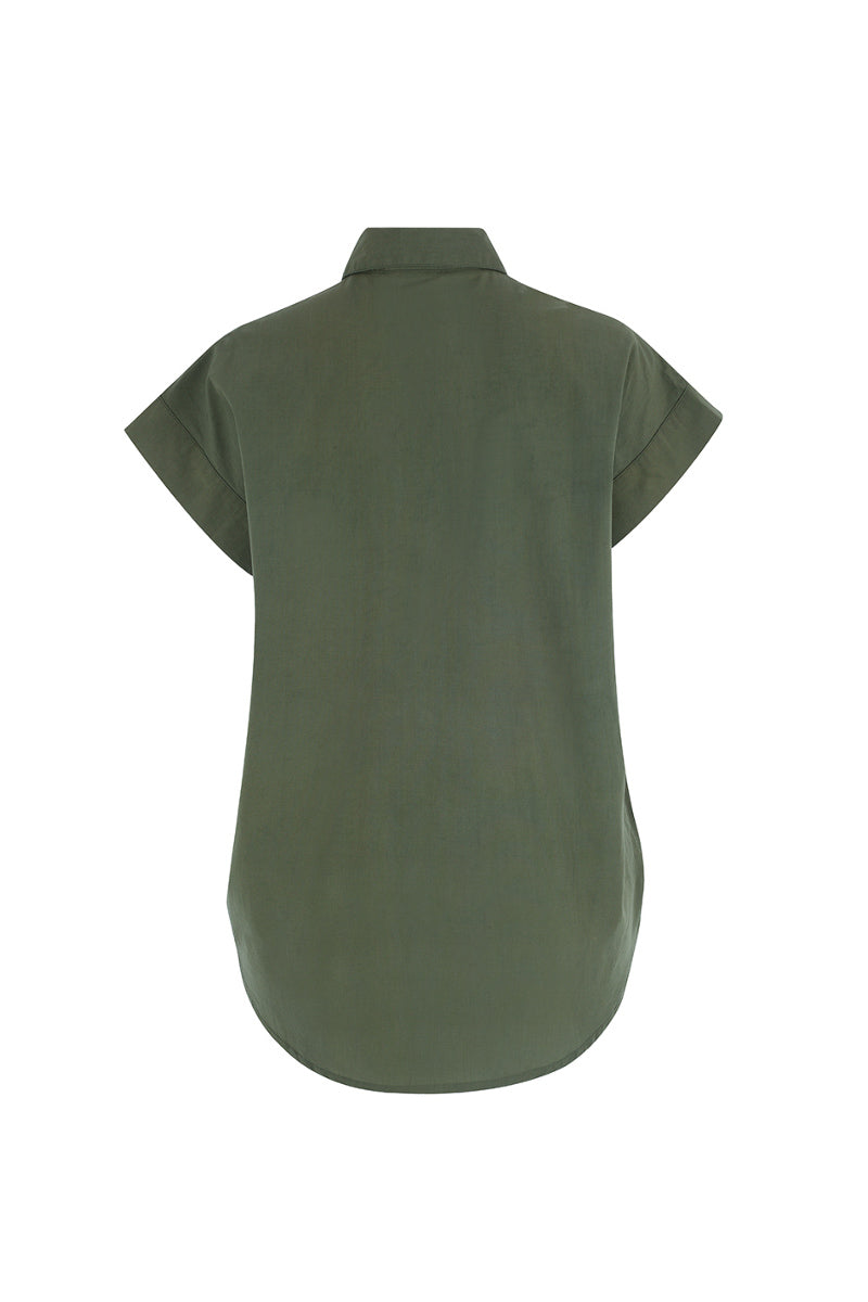 The Short Sleeve Boyfriend Shirt in Cotton