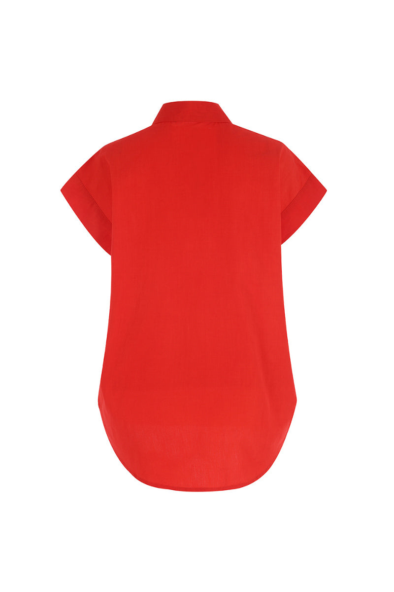 The Short Sleeve Boyfriend Shirt in Cotton