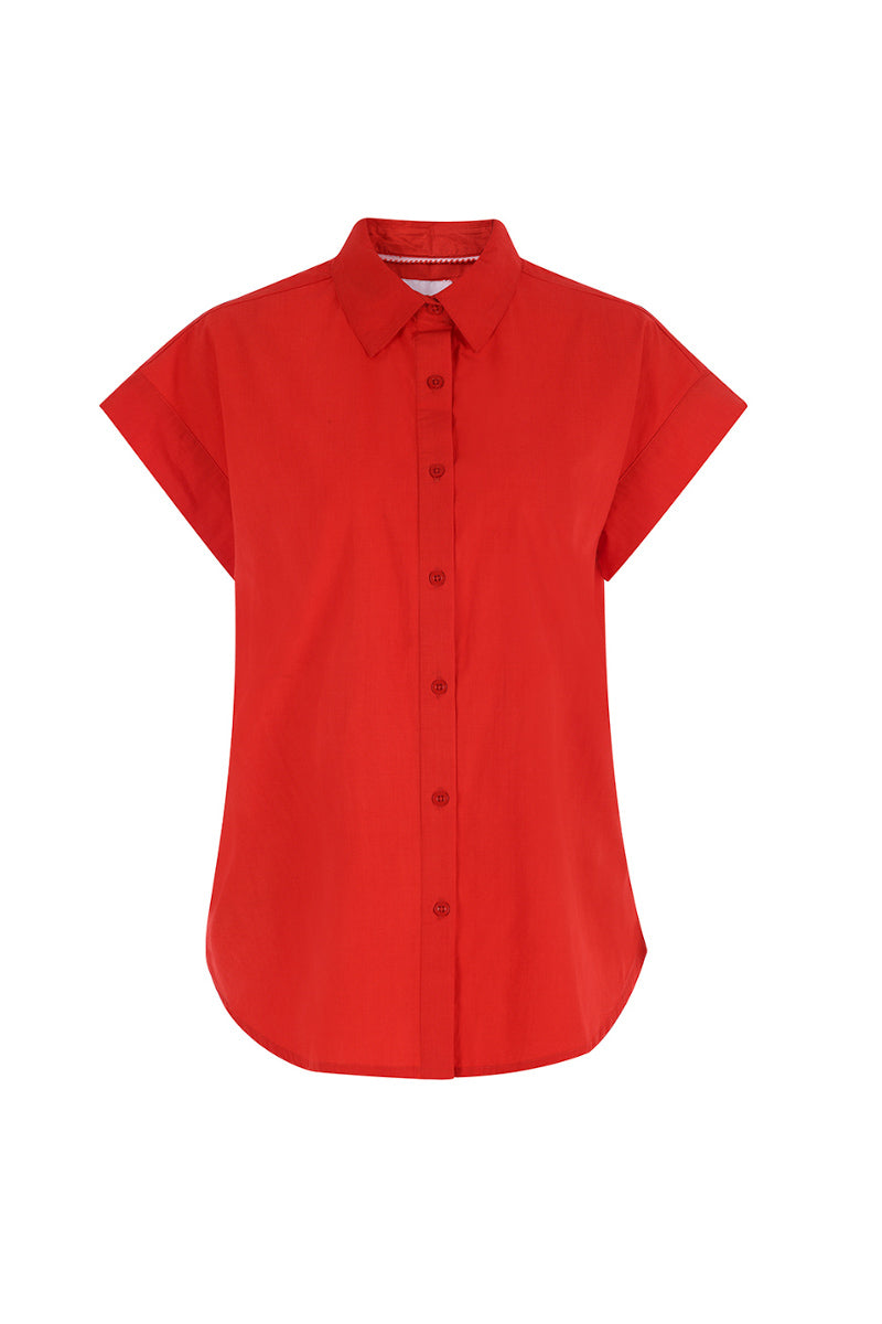 The Short Sleeve Boyfriend Shirt in Cotton