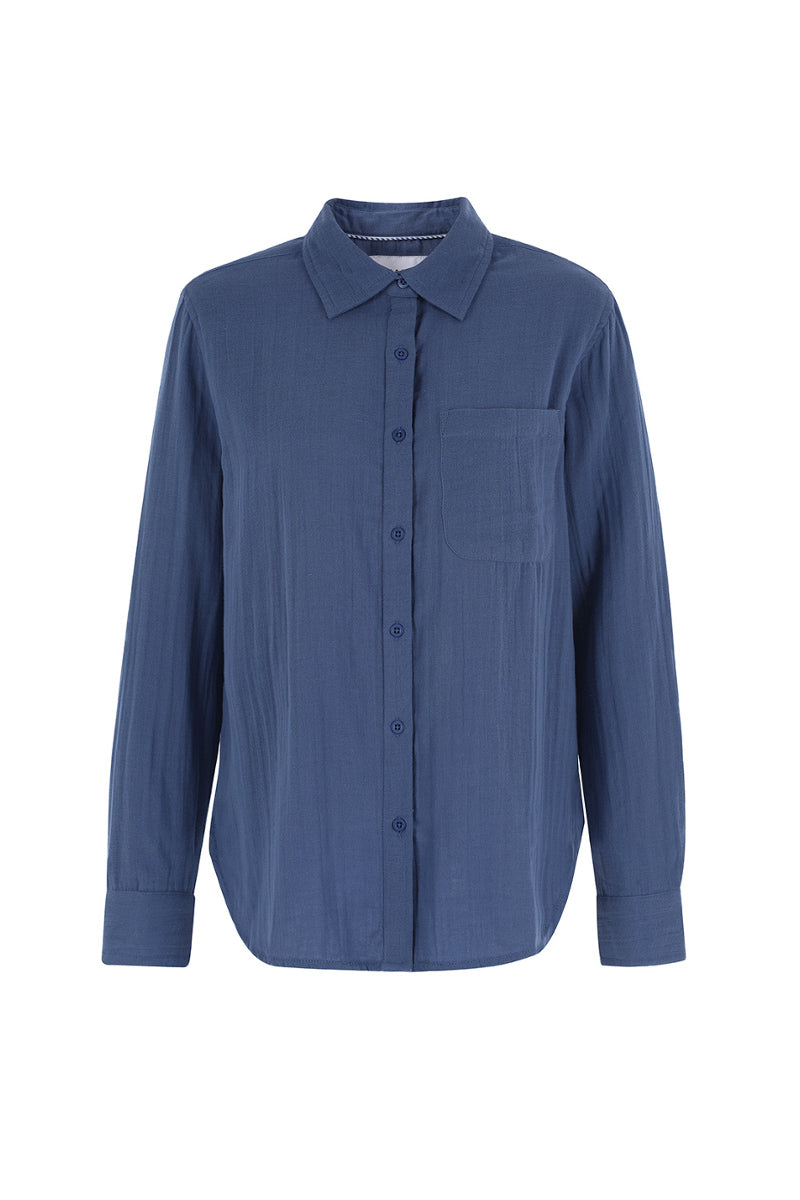 The Super Relaxed Boyfriend Shirt in Gauze