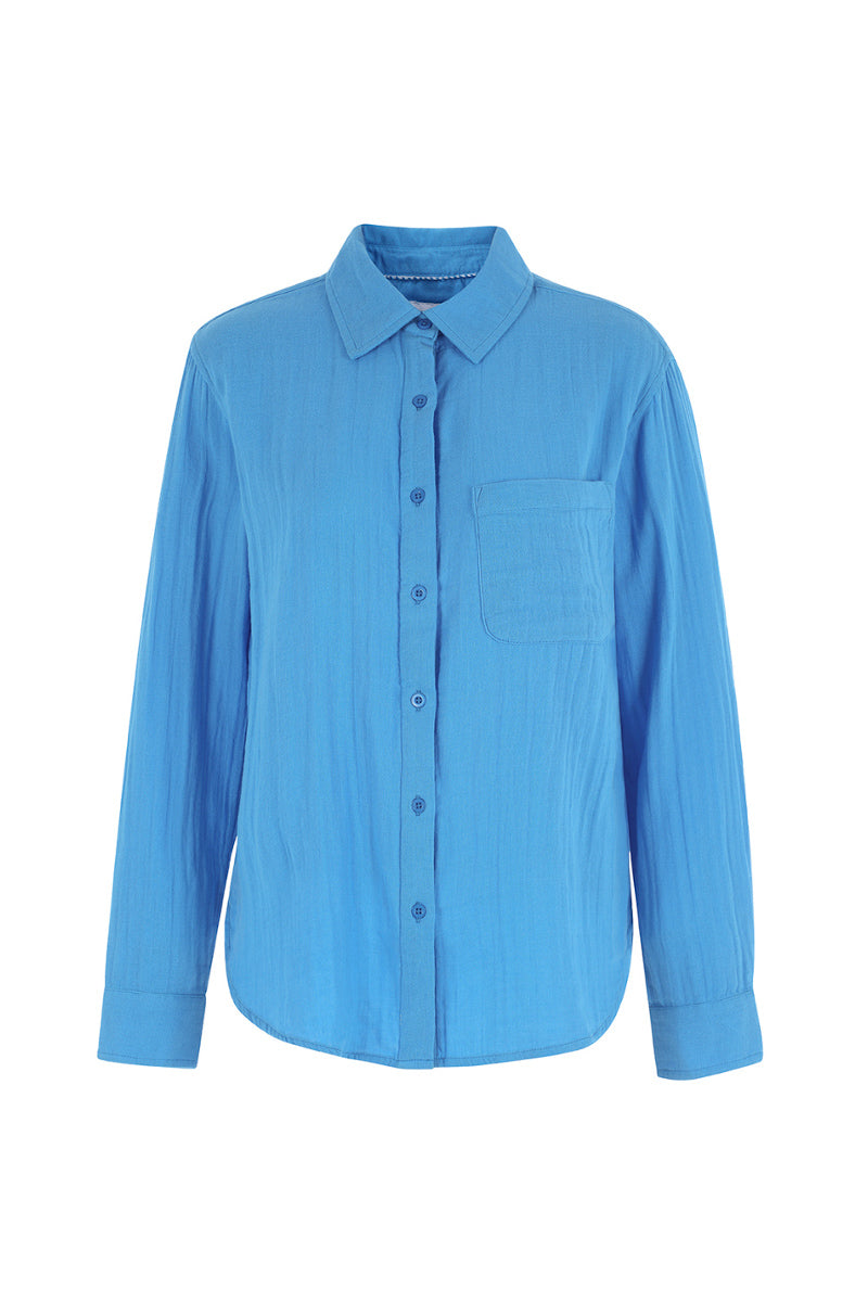 The Super Relaxed Boyfriend Shirt in Gauze