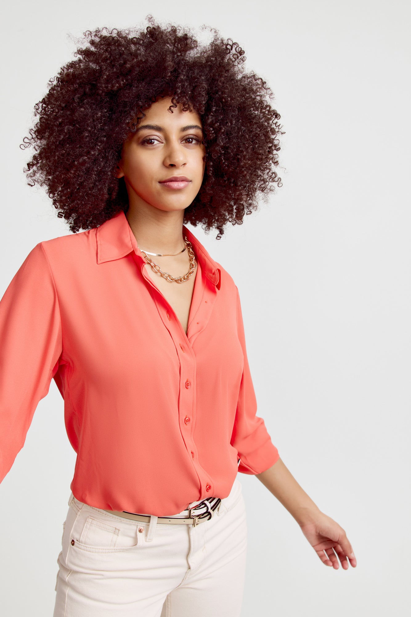 persimmon dress shirt Sid Mashburn Spread Col Sport Shirt