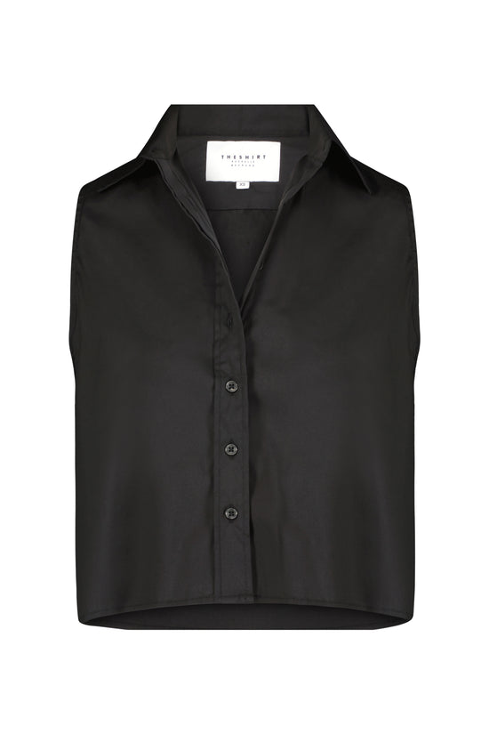 The Boxy Cropped Sleeveless Shirt