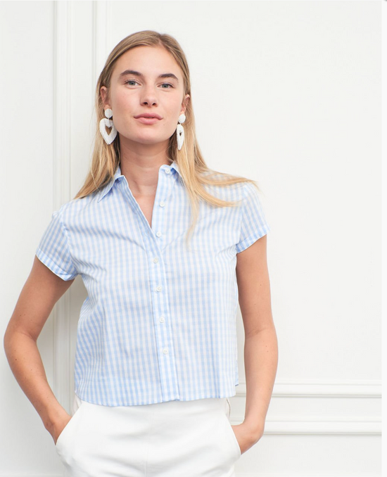 The Boxy Short Sleeve Cropped Shirt
