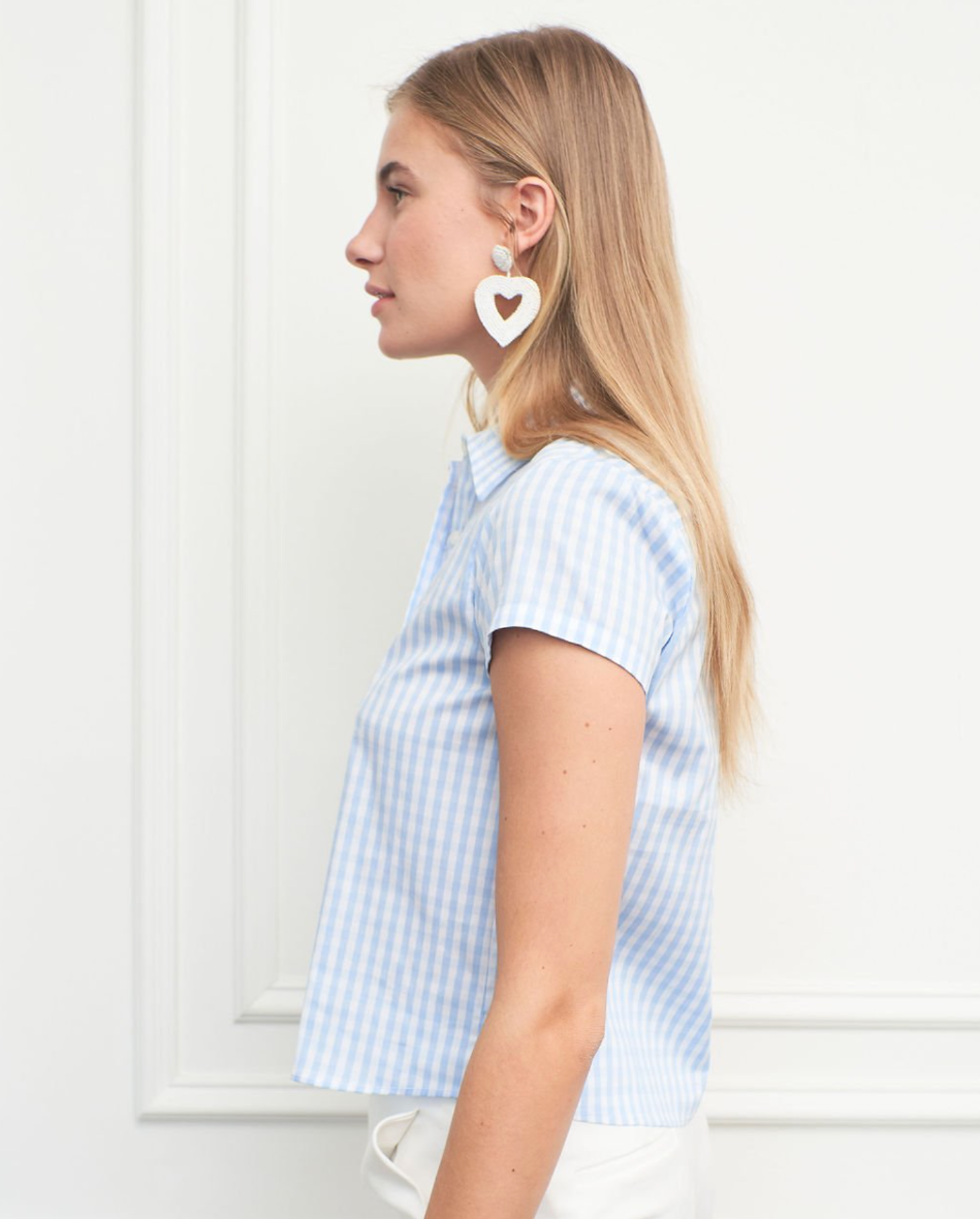 The Boxy Short Sleeve Cropped Shirt