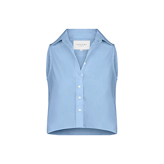 The Boxy Cropped Sleeveless Shirt