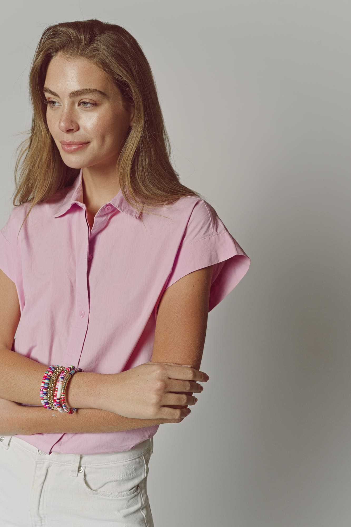 The Short Sleeve Boyfriend Shirt in Cotton