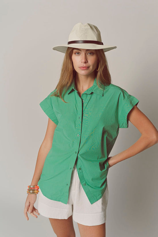 The Short Sleeve Boyfriend Shirt in Cotton