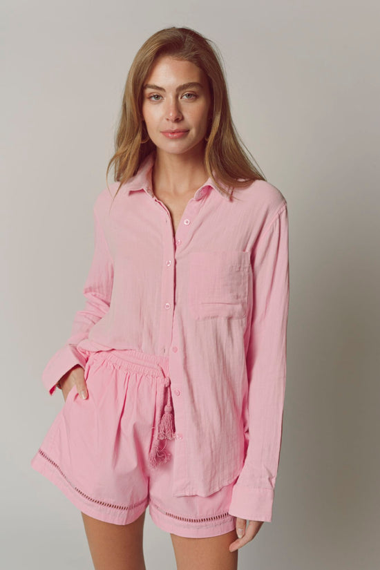 The Super Relaxed Boyfriend Shirt in Gauze