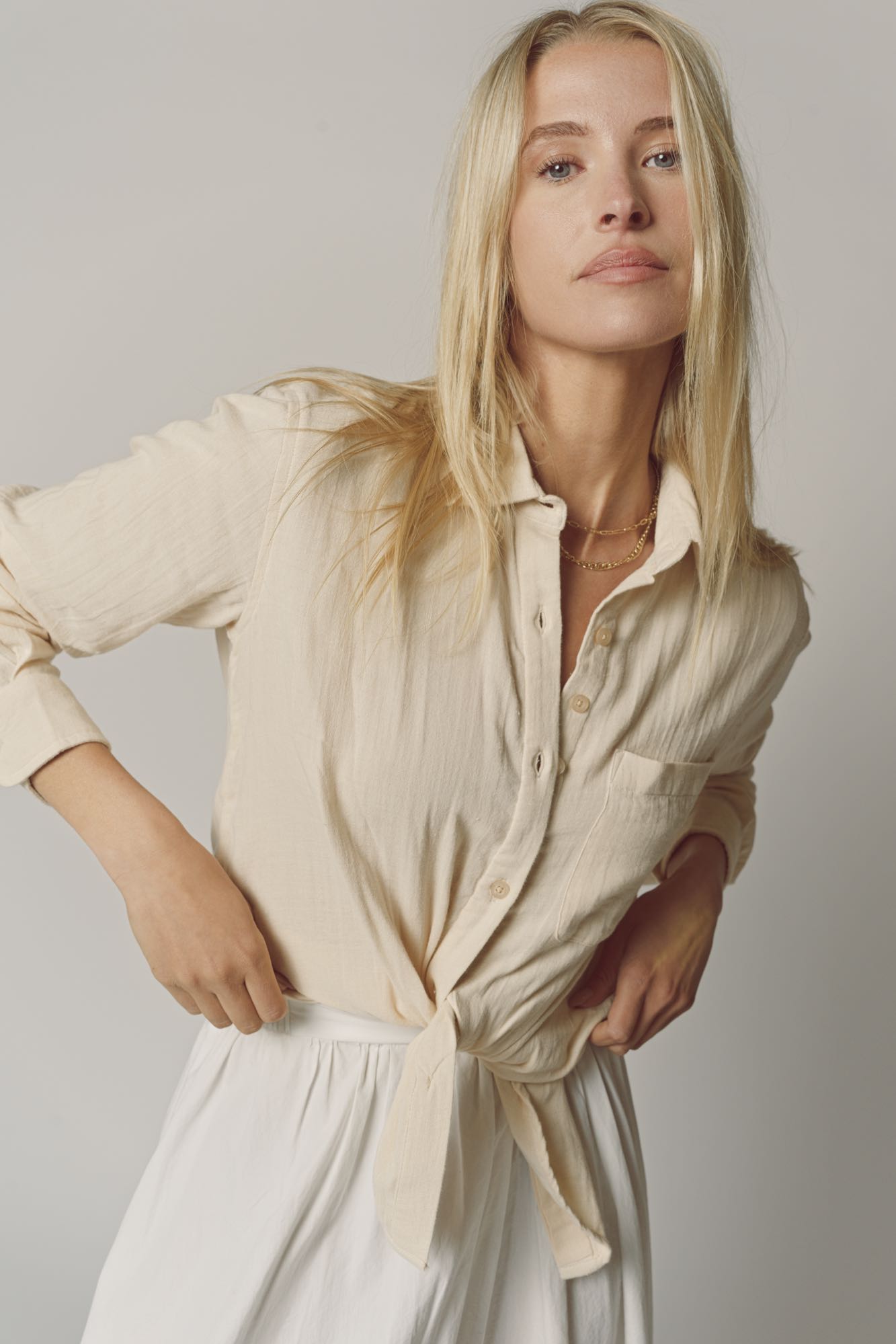The Super Relaxed Boyfriend Shirt in Gauze