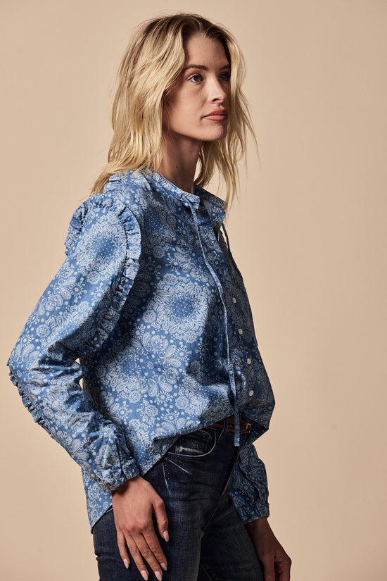 The Robyn Shirt in Lace Print