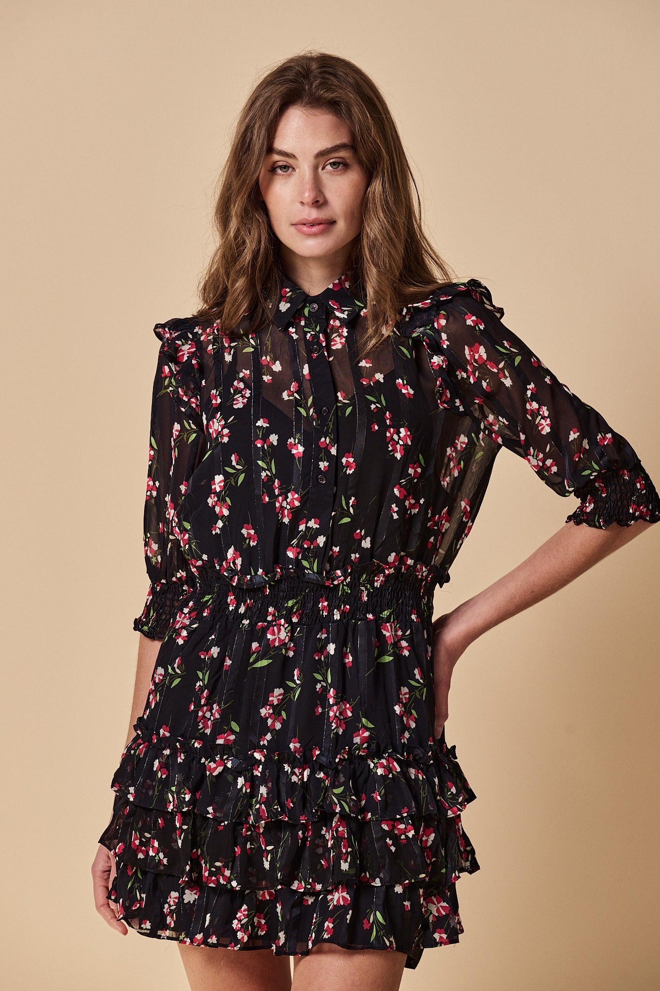 The Ruffled Tiered Minidress