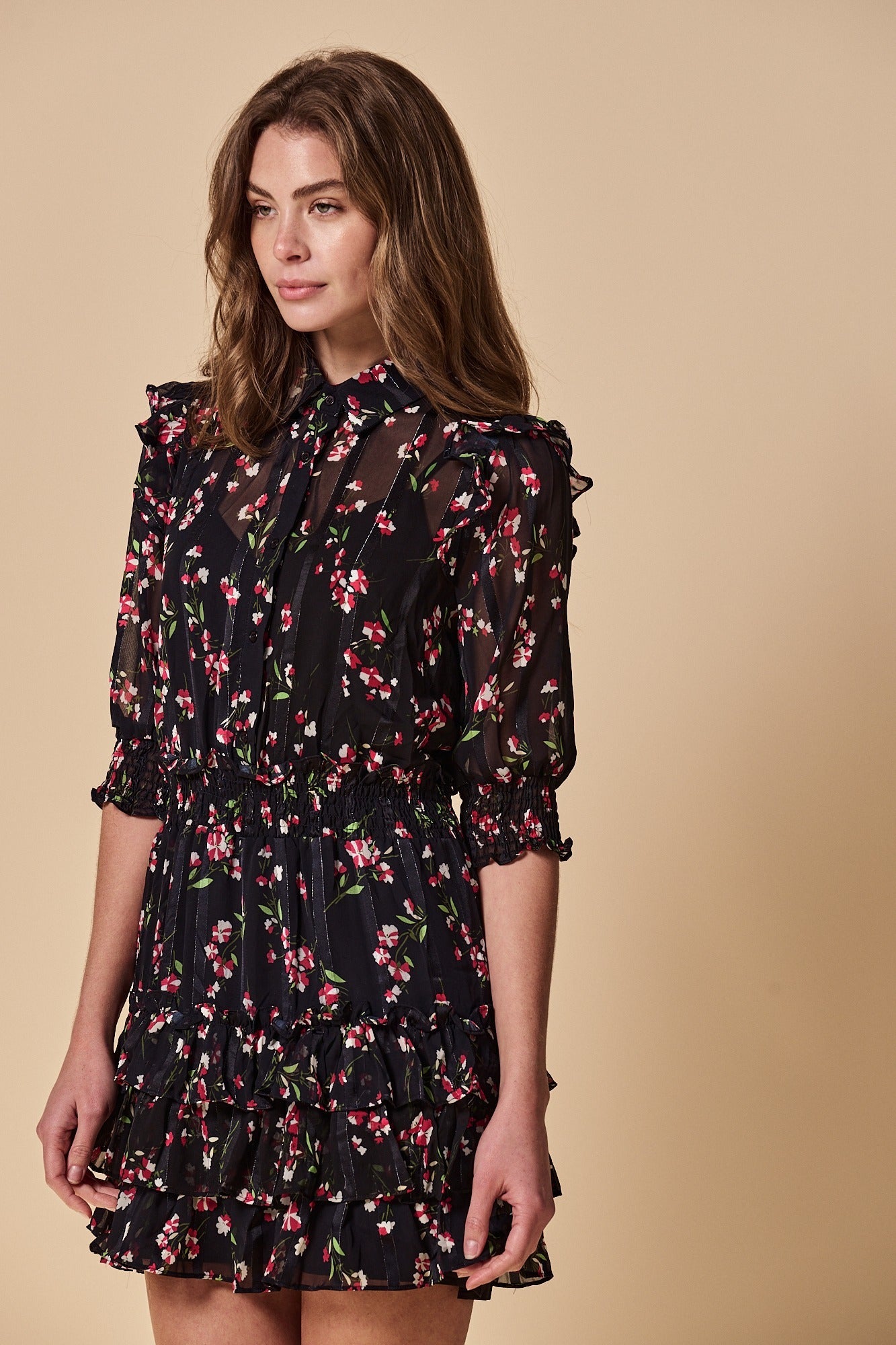 The Ruffled Tiered Minidress