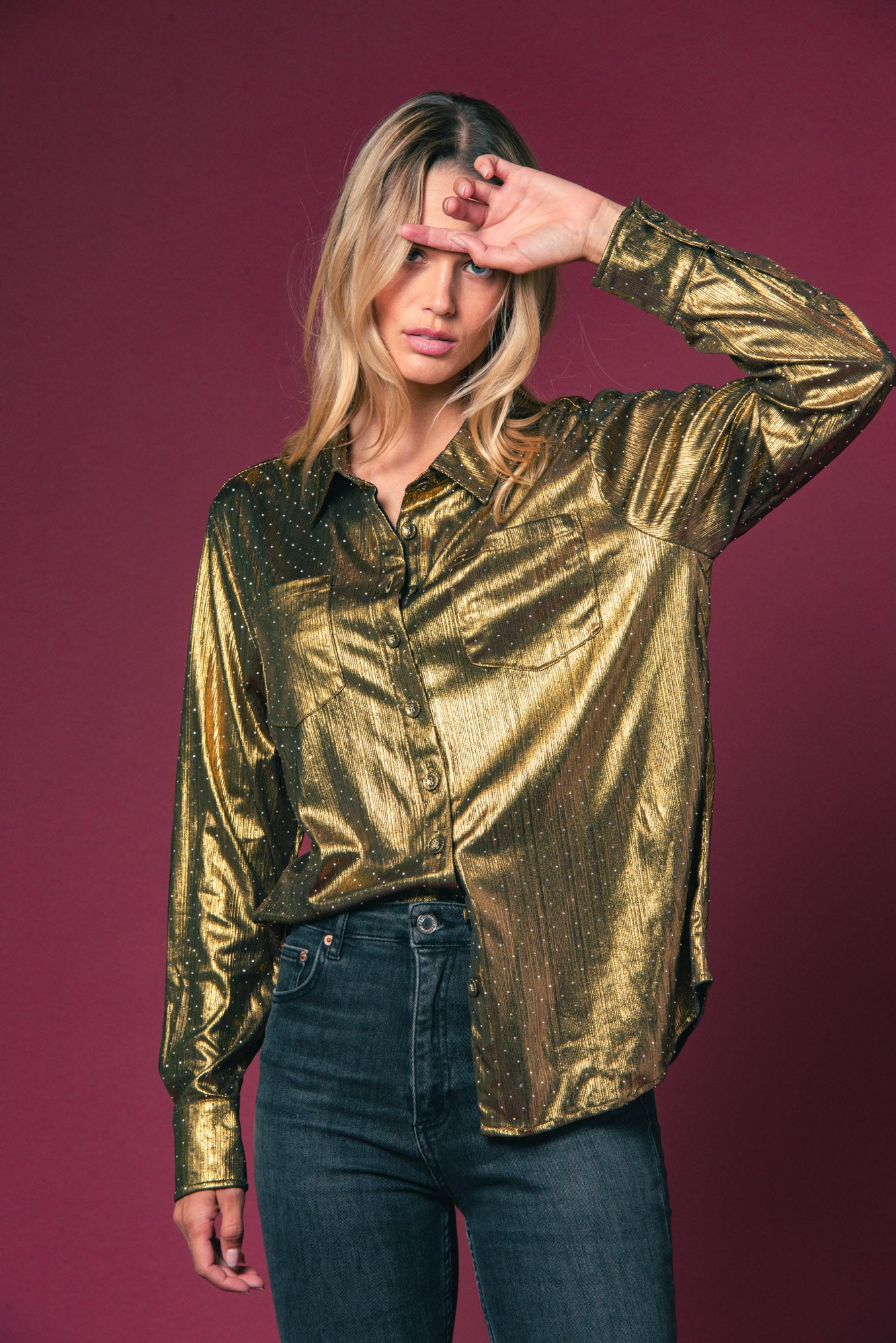 トップス GOLDEN  BOYFRIEND SHIRT The Boyfriend Shirt – The Shirt