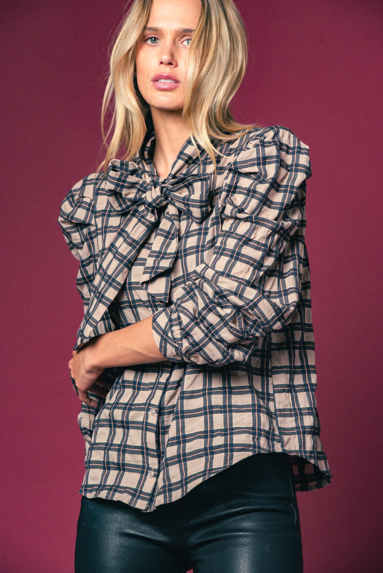 The Long Sleeve French Bow Shirt