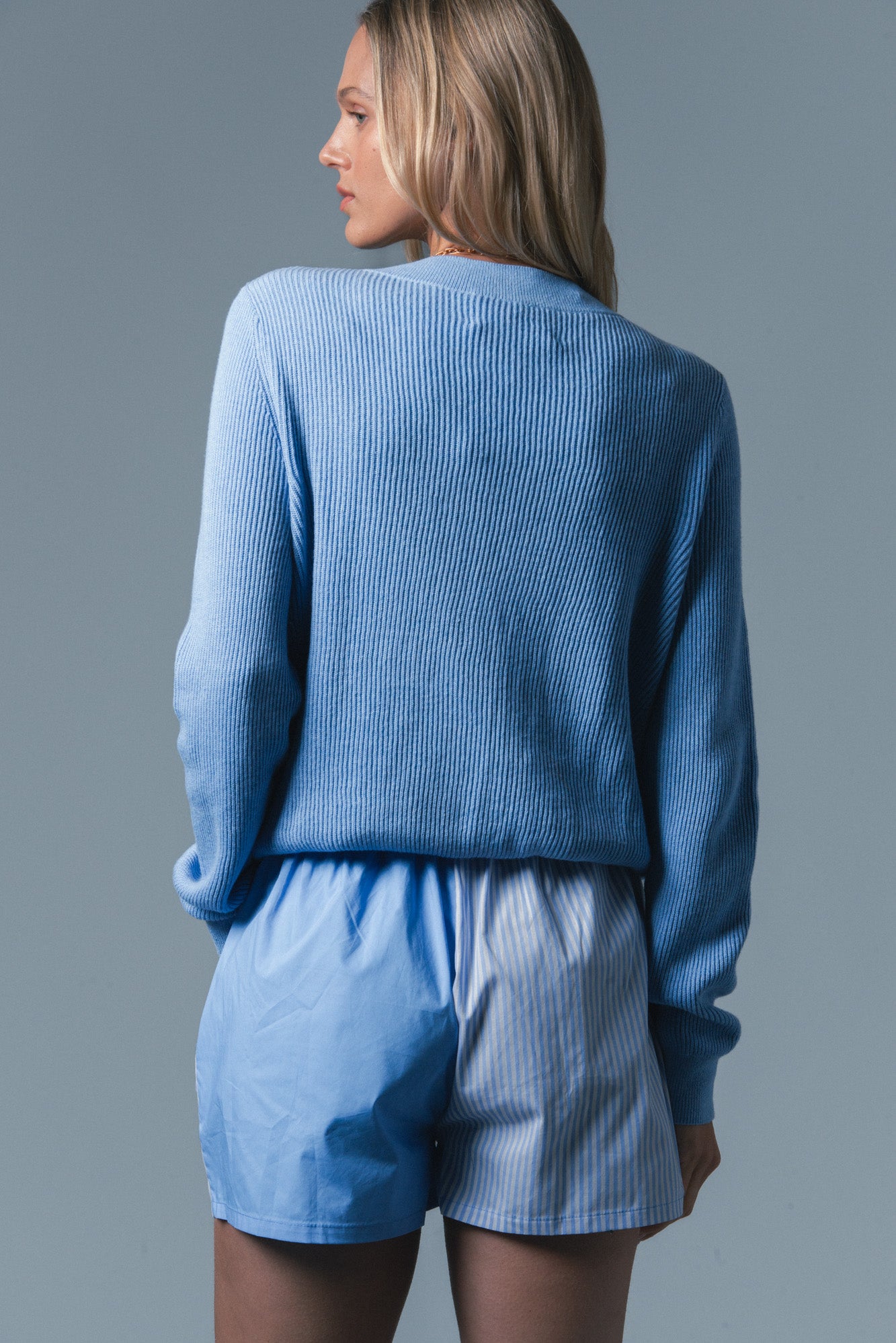 The V-Neck Cotton Cashmere Sweater
