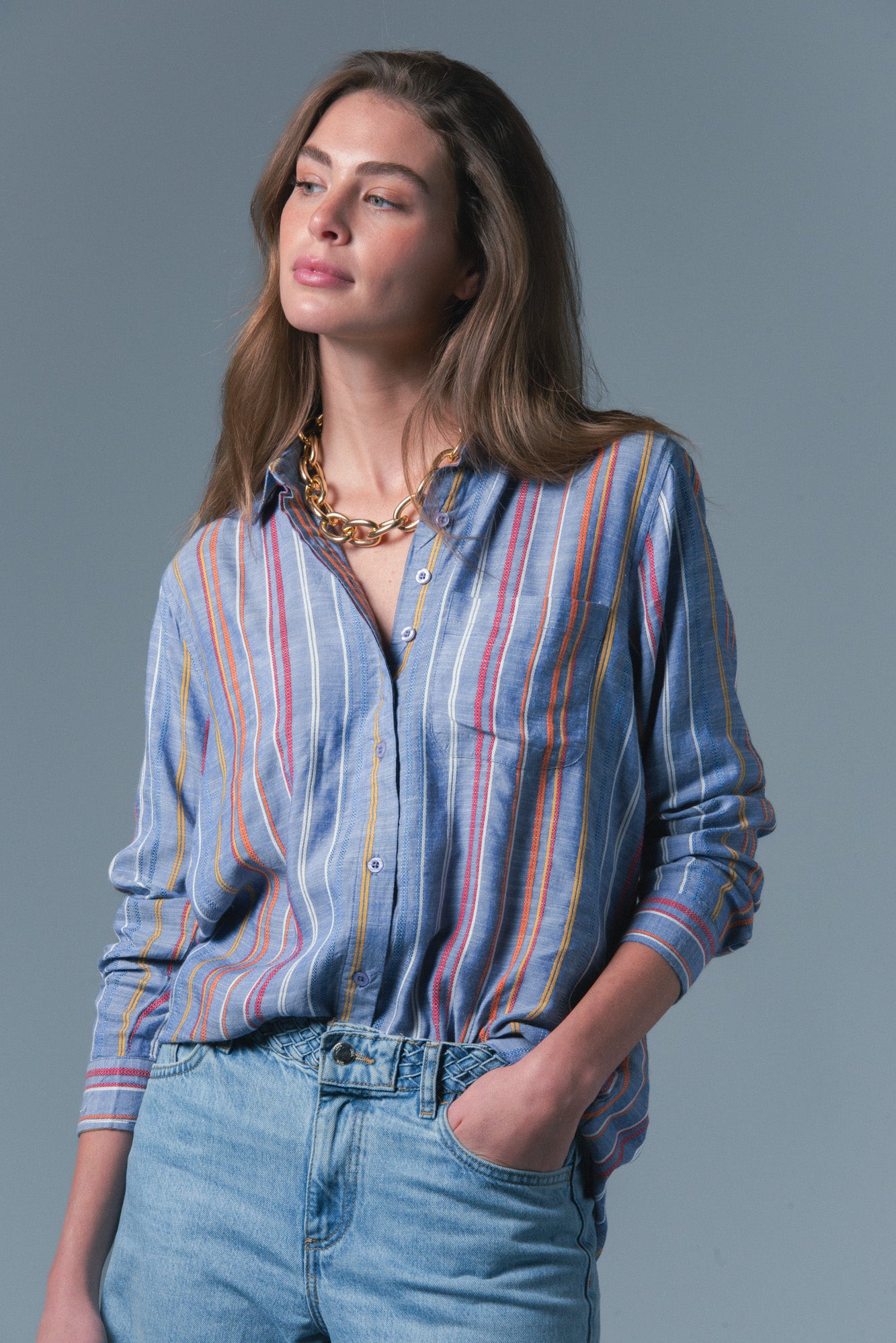 The Boyfriend Shirt in Stripe