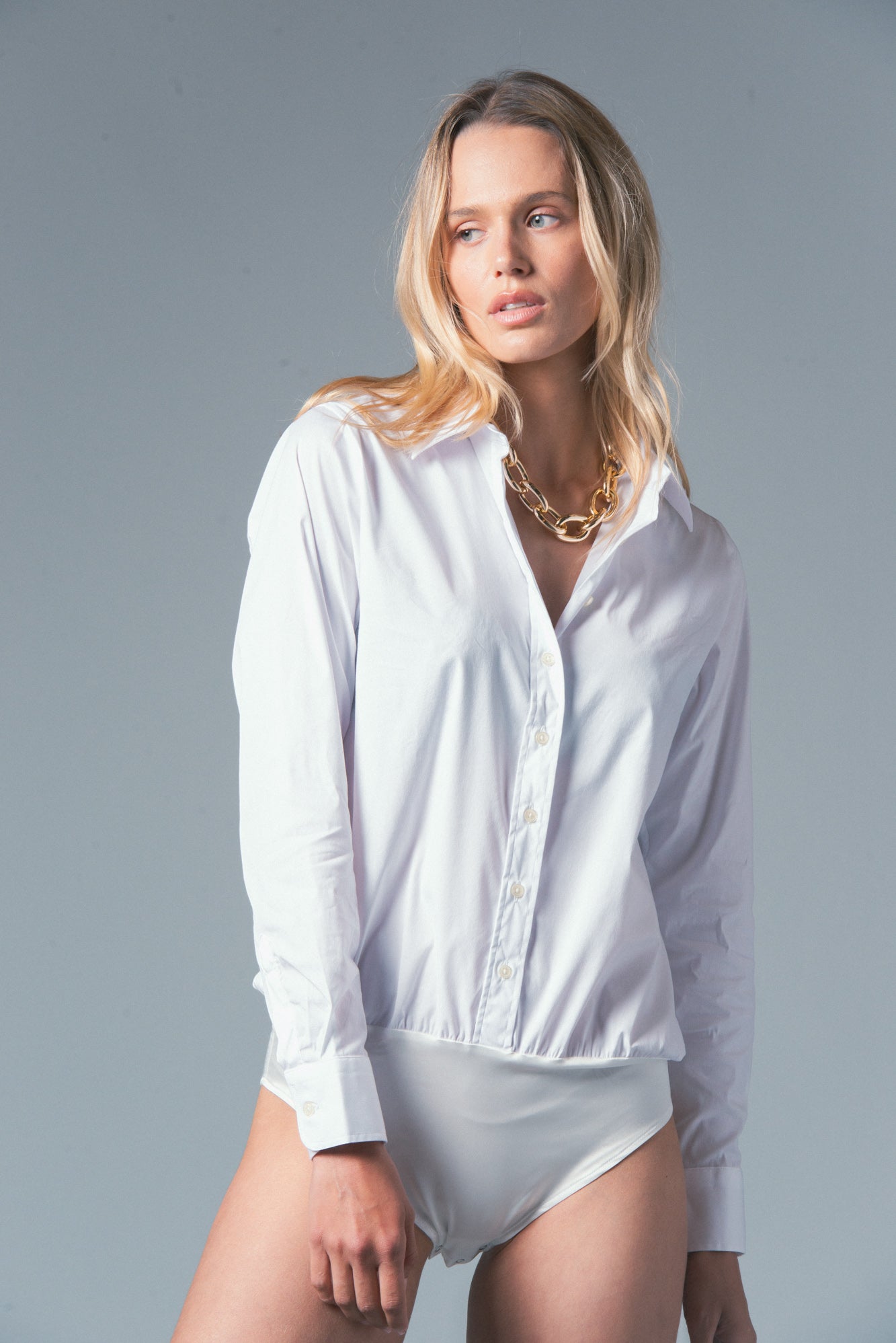 The Shirt The Bodysuit in White at Nordstrom, Size X-Large
