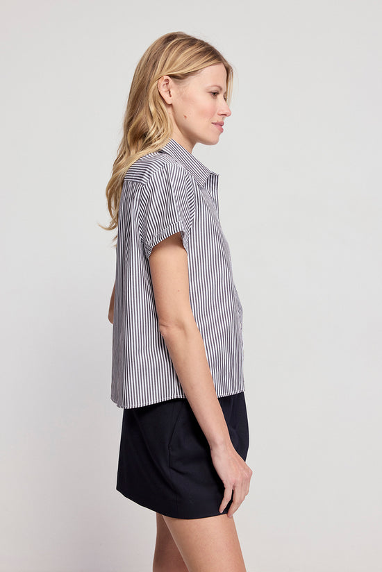 The Boxy Short Sleeve Cropped Shirt