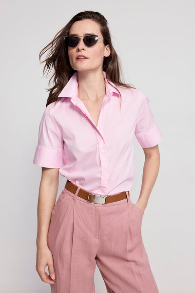 The Short Sleeve Shirt Light Pink / XXL