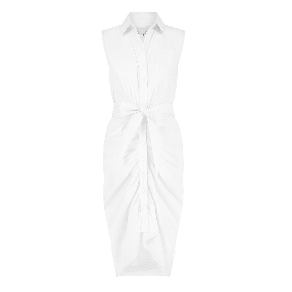The Sleeveless Wrap Front Dress