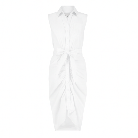 The Sleeveless Wrap Front Dress