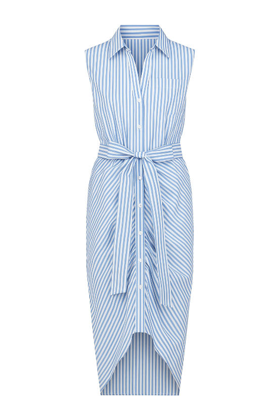 The Sleeveless Wrap Front Dress