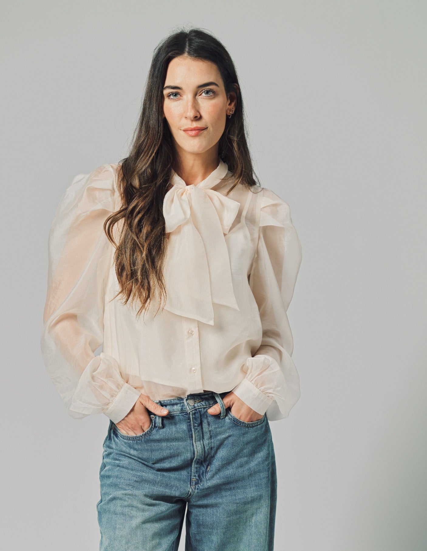 The Long Sleeve French Bow Shirt