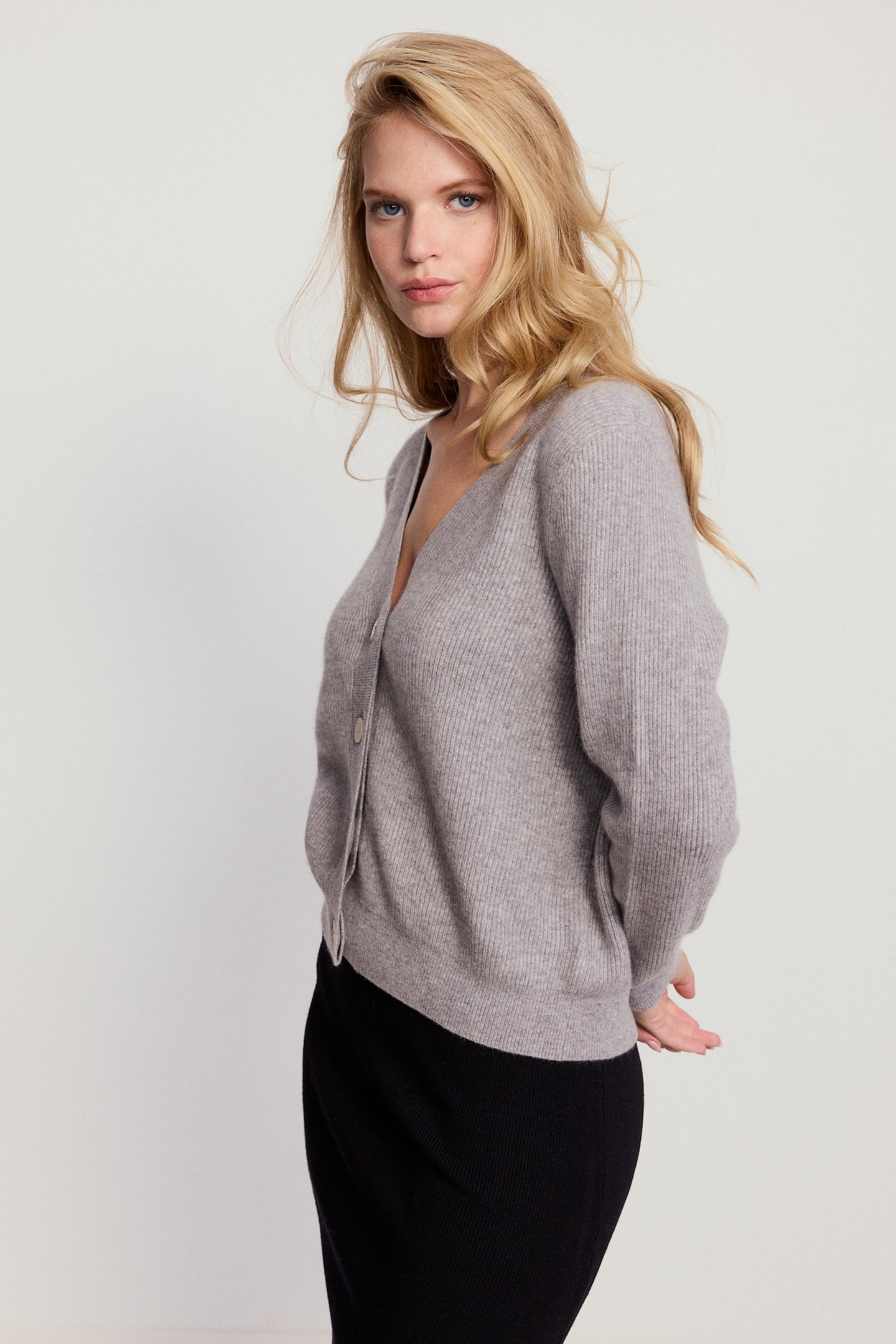 The Cashmere V-Neck Sweater